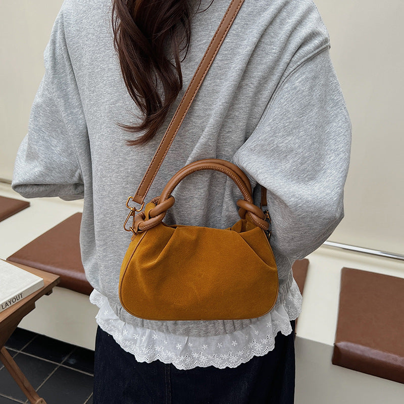 Wholesale PU leather bucket high-end versatile crossbody bag